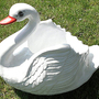 Gartendeko Vogelfigur als Pflanztopf, Schwan, 46 cm hoch