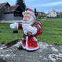 Weihnachtsbeleuchtung Solar Weihnachtsmann Figur klein