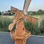 Grosse Windmühle aus Holz für Garten, Holländer, 227cm hoch 5