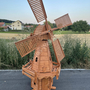 Grosse Windmühle aus Holz für Garten, Holländer, 227cm hoch 3