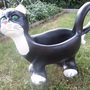 Deko Katzen - Katzenfigur für draussen als Blumentopf 2