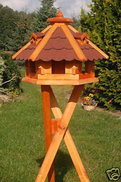 - [Vogelhäuser mit Ständer] Vogelhaus sechseckig, 46x32cm, mit