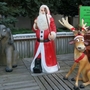 Weihnachtsdeko Outdoor gross - XXL Deko Weihnachtsmann lebensgross 176 cm