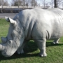 XXL Deko Nashorn Figur lebensgross, 3,9 Meter lang