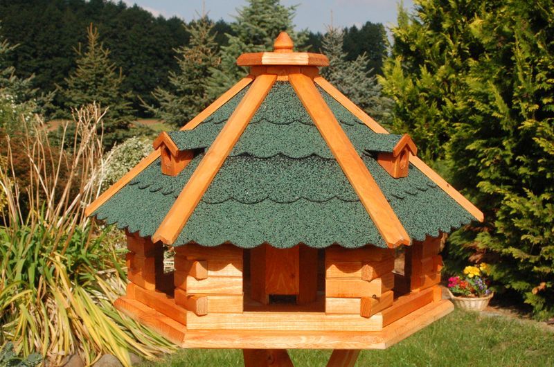 Vogelhauser Mit Solarbeleuchtung Riesiges Xxl Vogelhaus Sechseckig 67 X 45 Cm Vogelfutterhaus Mit Solarbeleuchtung Bitumenschindeln In Verschiedenen Farben Culare Schweiz