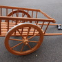 Deko Esel Garten, braun, Wagen, 177cm lang 2