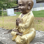 Buddha Figur - kleiner Mönch im Lotossitz betend 5