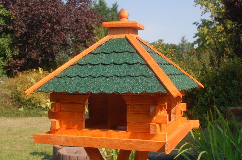 - [Vogelhäuser mit Solarbeleuchtung] XXL Vogelhaus quadratisch, 50 x 45