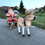 Einer Weihnachtsdeko Outdoor - Weihnachtsschlitten mit Rentieren 130 cm