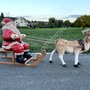 Weihnachtsdeko Outdoor - Weihnachtsschlitten mit Rentieren