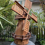 Windmühle aus Holz für Garten, 87cm, achteckig, dunkle Galerie 4