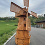 Grosse Windmühlen aus Holz für den Garten, 215cm, achteckig 3