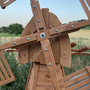 Grosse Solar Windmühle Garten, Holländer, 227cm 7