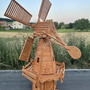 Grosse Solar Windmühle Garten, Holländer, 227cm 5