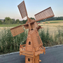Grosse Solar Windmühle Garten, Holländer, 227cm 3