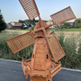 Grosse Solar Windmühle Garten, Holländer, 227cm 2