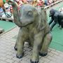 Dekoelefant, Jungtier sitzend, 160 cm hoch 3