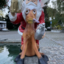 Outdoor Deko Weihnachtsmann für Draussen mit Bierkrug