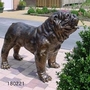 Englische Bulldogge Gartenfigur, bronzefarben, 70cm hoch 2