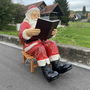 Weihnachtsdeko Outdoor - Deko Weihnachtsmann lebensgross für Aussen