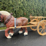 Deko Pferd Garten mit Wagen, 160cm lang 2