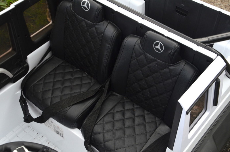 Mercedes Benz G63 AMG 6x6 2- Sitzer, weiss, Lizenz Kinder-Elektroauto  Kinderfahrzeug