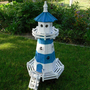 Leuchtturm mit Solar, Blau-Weiss, 120cm, Standlicht 2