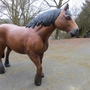 Dekopferd Pferdefigur lebensgross - Belgier, verstärkt zum draufsitzen