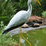 Deko Vogel lebensgross als Gartendeko, Fischreiher, 93 cm hoch
