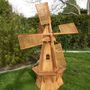 Deko Windmühle Holz Garten, 202cm, sechseckig 2
