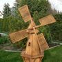 Deko Windmühle Holz Garten, 202cm, sechseckig 3