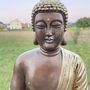 Buddha Statue Gold mit Meditationsgeste 6