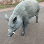 Wildschwein Deko - Wildschwein Figur lebensgross Keiler Figur 2