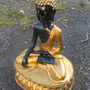 Buddha Figur - Tempelwächter in Gold