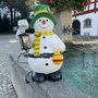 Weihnachtsbeleuchtung Schneemann Deko für Aussen