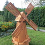 Gartenwindmühle aus Holz, 150cm, achteckig 6