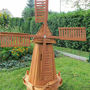 Gartenwindmühle aus Holz, 150cm, achteckig 4