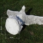 Adlerfiguren aus Stein, auf Sockel, 69 cm hoch 3