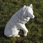 Gartendeko Wolf Figur aus Beton, sitzend, 69 cm hoch 5