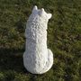 Gartendeko Wolf Figur aus Beton, sitzend, 69 cm hoch 3