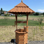 Holzbrunnen, Zierbrunnen für Gartendeko, 155cm hoch 3