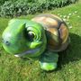 Lustige Schildkröte Gartenfigur, 48 cm lang 2