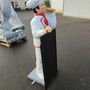 Deko Koch Figur gross, Pizzabäcker, Tafel, 140cm 4