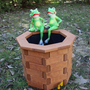 Lustige Froschfigur sitzend, als Gartendeko, 31 cm hoch 2