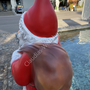 Grosser Weihnachtsmann Deko beleuchtet für Aussen