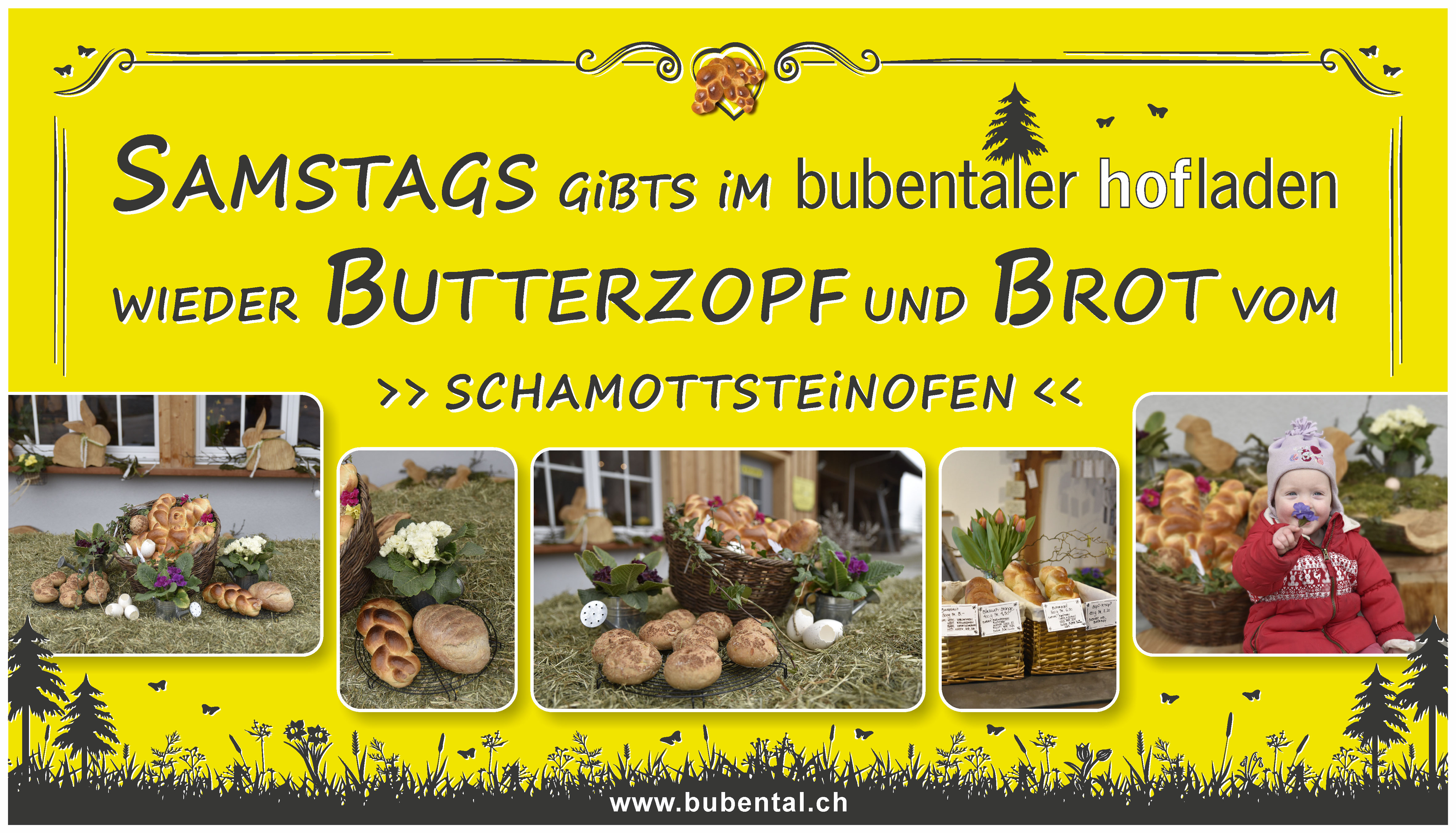 Brot und Butterzopf Jeden Samstag Brot und Butterzopf aus dem Schamottsteinofen